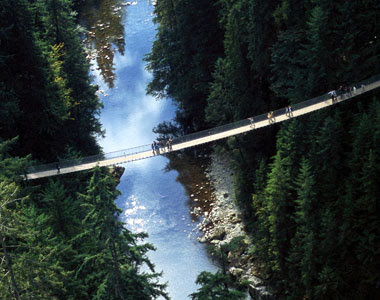 Capilano+Suspension+Bridge Jembatan jembatan yang Paling Mengerikan di Dunia