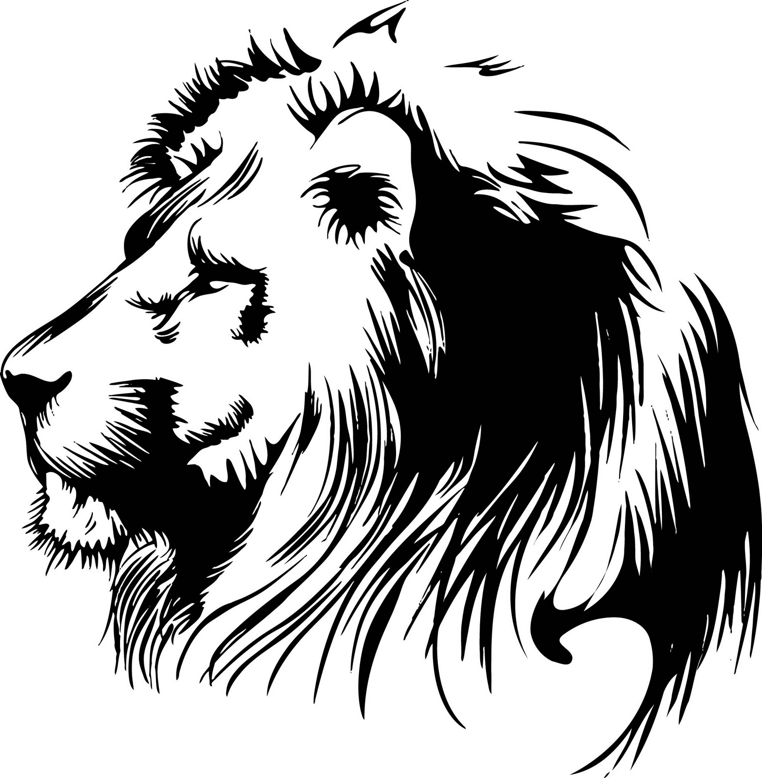 Download Vectorian art: Lion Head Vectorfree download, free download vector, CDR, EPS, AI