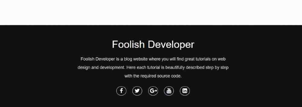 Simple Responsive Footer