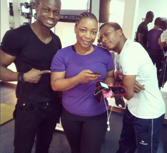 Photos: Meet Bimbo Akintola’s Personal Trainer, Fitness Instructor Emodi Obinna