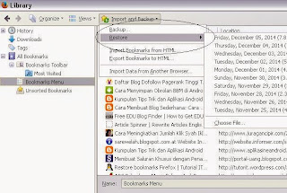 Cara Backup dan Restore bookmark di Mozilla Firefox, Cara Backup dan Restore bookmark di Mozilla, Cara Backup dan Restore bookmark di Firefox, firefox tidak bisa tampil, cara mengembalikan bookmarks,   cpika-cpiki.blogspot.com