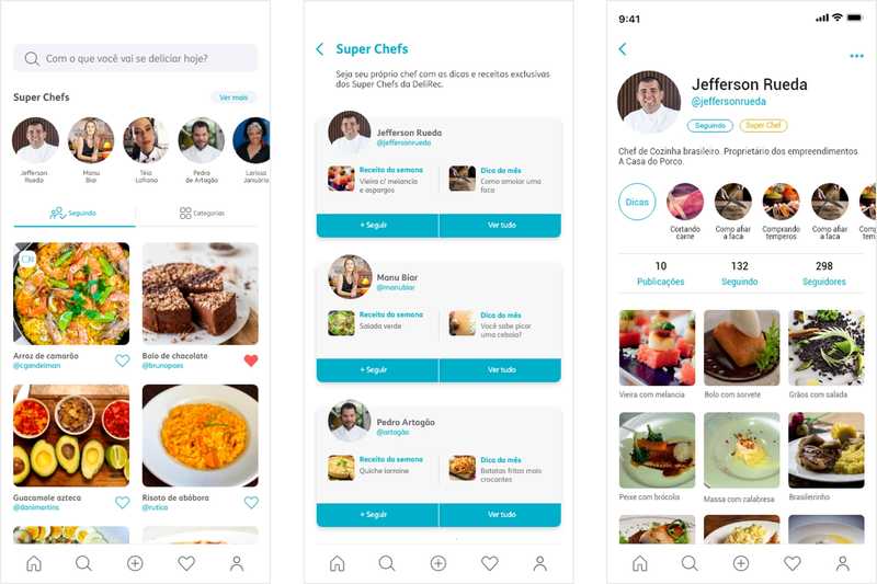 Em um único aplicativo, gratuitamente, qualquer pessoa poderá inserir e armazenar receitas próprias, com descrição do passo a passo, fotos e vídeos; compartilhar suas criações gastronômicas com quem quiser nas redes sociais; e ainda seguir amigos e chefs, organizando em sua timeline suas receitas favoritas
