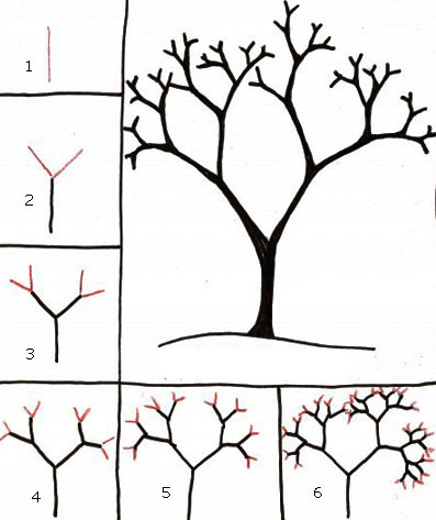 Berbagai Teknik Mudah Menggambar Pohon  Belajar 