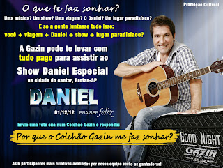 Promoção  "Colchão Gazin me Faz Sonhar"