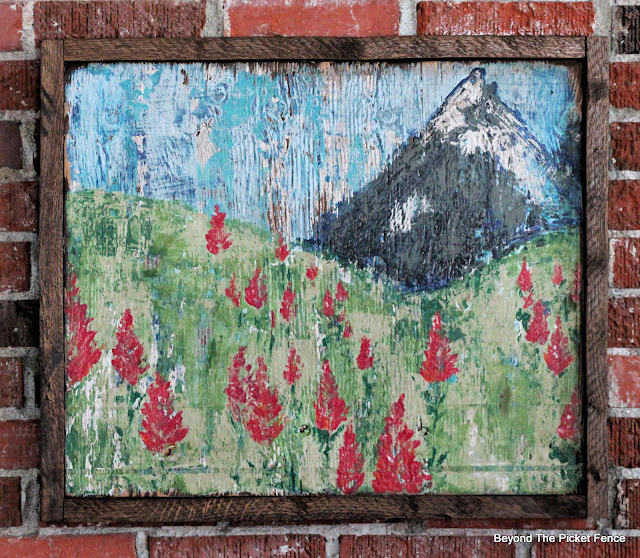 Rustic Indian Paintbrush Painting