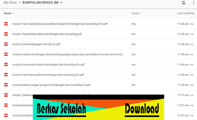 Kumpulan Modul BK Tahun 2015