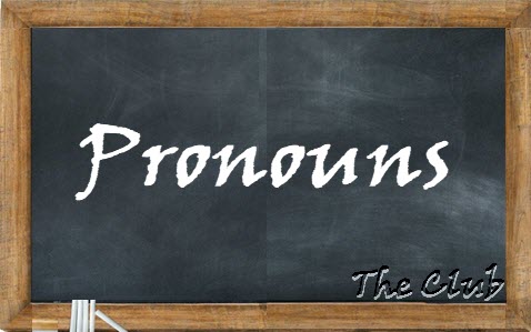 Parts of Speech - Pronouns