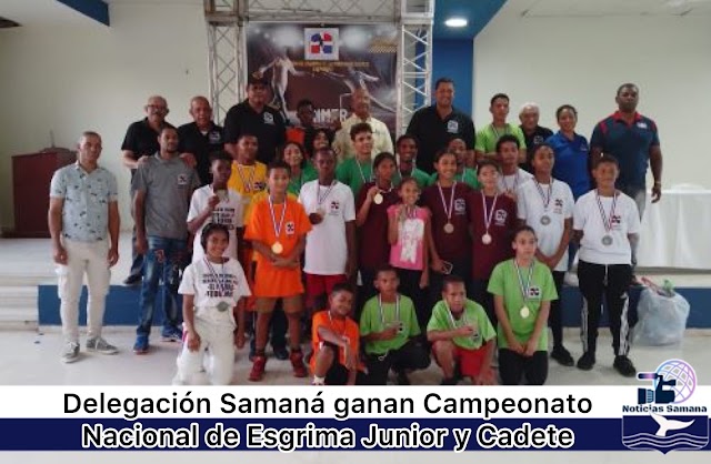 Delegación de Samaná ganan Campeonato Nacional de Esgrima Junior y Cadete