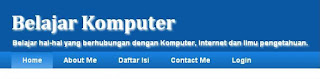 cara membuat menu di blog