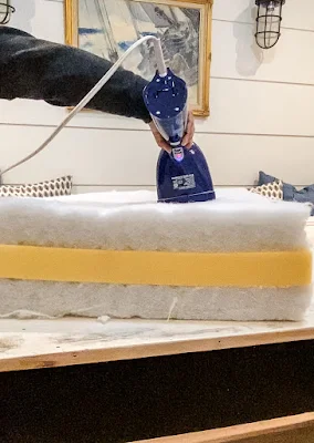 fix sagging cushion foam with steamer