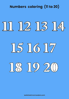 numbers 11-20 coloring pages worksheets, numbers 11 coloring pages, number coloring pages 11-20, number 11-20 coloring sheet, number coloring sheets for kids @momovators