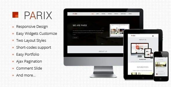 Parix - One Page Blogger Template download
