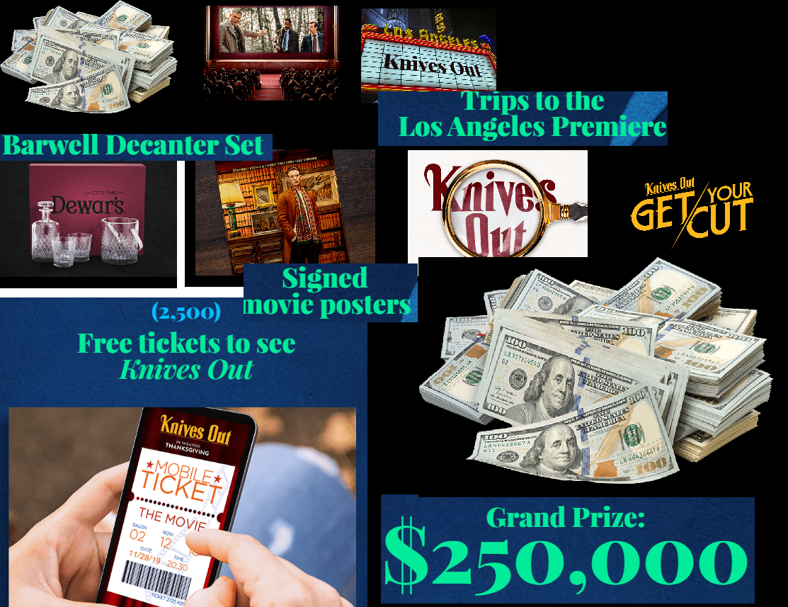 Lionsgate Knives Out Movie Giveaway 3 100 Winners Win Free Movie