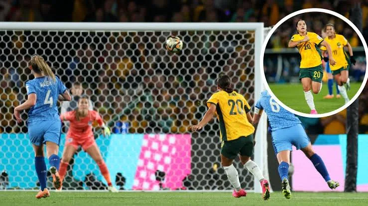 VIDEO; Sam Kerr Scores Stunning Goal For Australia vs England in Women's World Cup