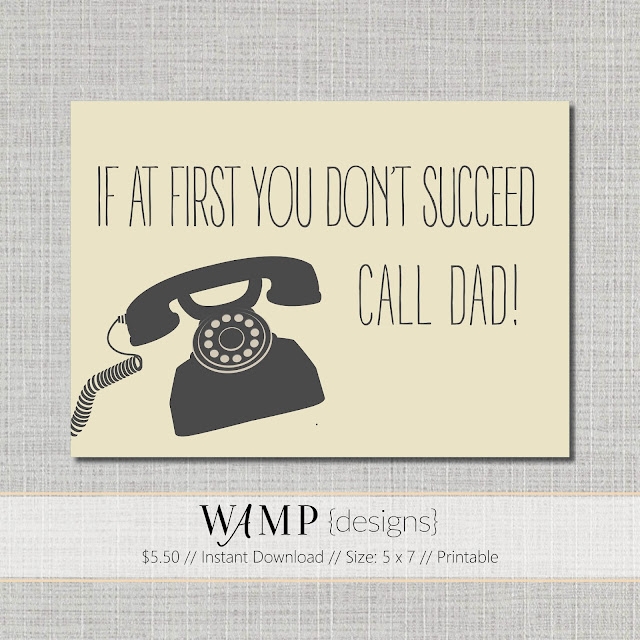 Call Dad Fathers Day Card