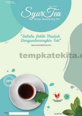 Download Desain Kemasan Produk Minuman Teh Coreldraw Dan Photoshop