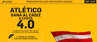 betfair Atletico gana Cadiz supercuota 4 Carranza 12 agosto