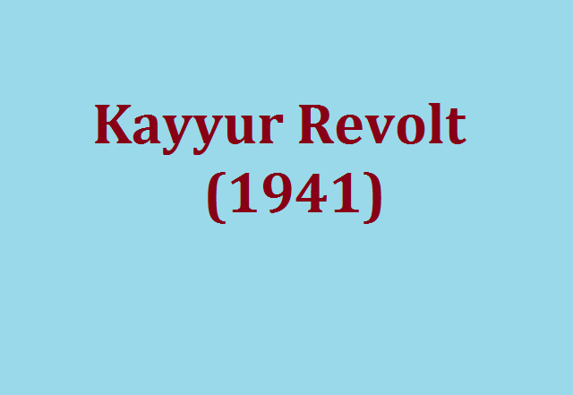 Kayyur Revolt (1941)