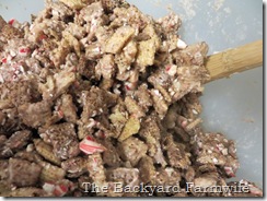 Chocolate Chocolate Candy Cane Chex Mix - The Backyard Farmwife