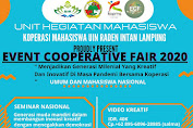 Proudly present Event Cooperative Fair 2020 UIN Raden Intan Lampung