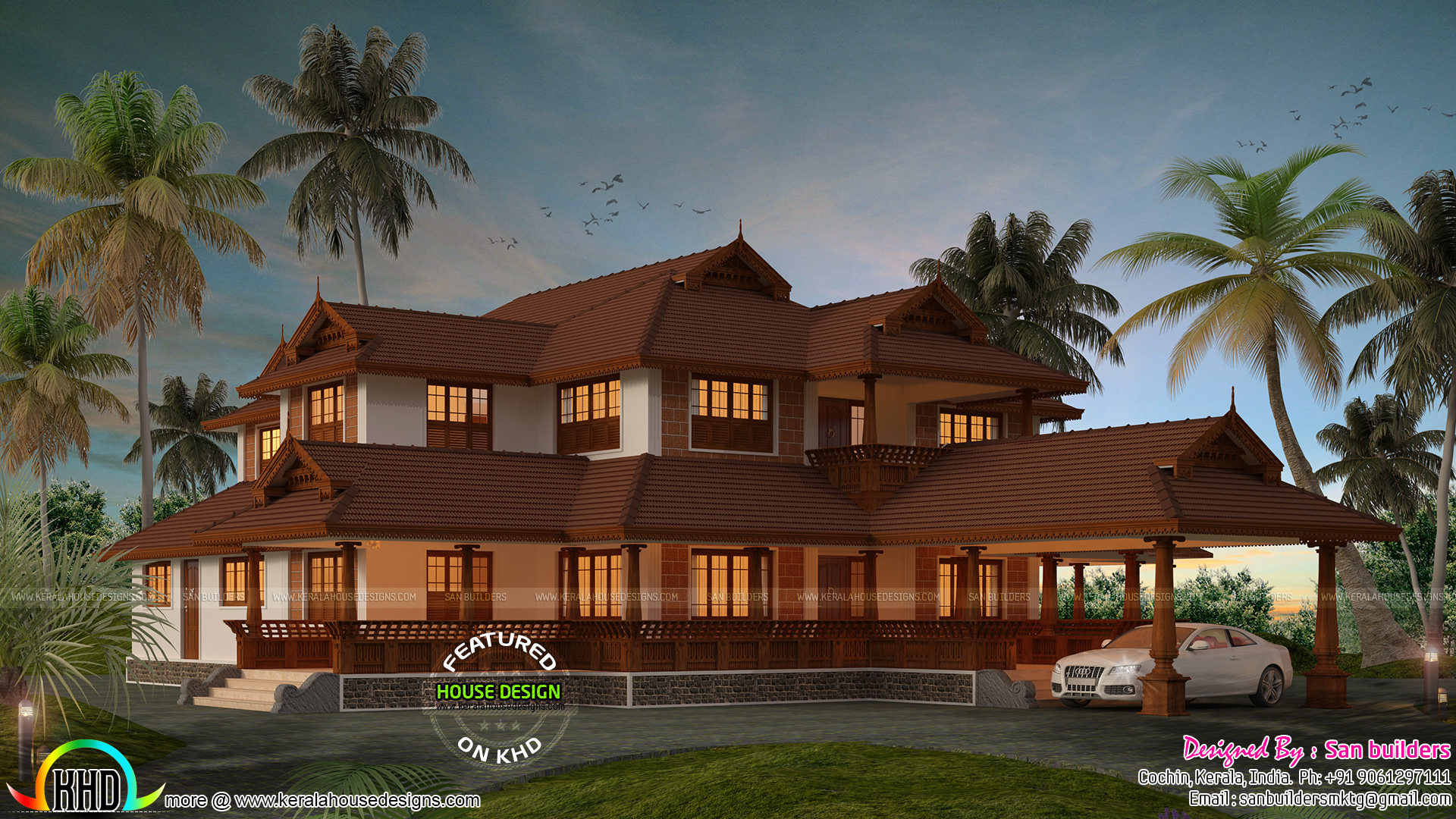 Evens Construction Pvt Ltd Kerala Style Beautiful House