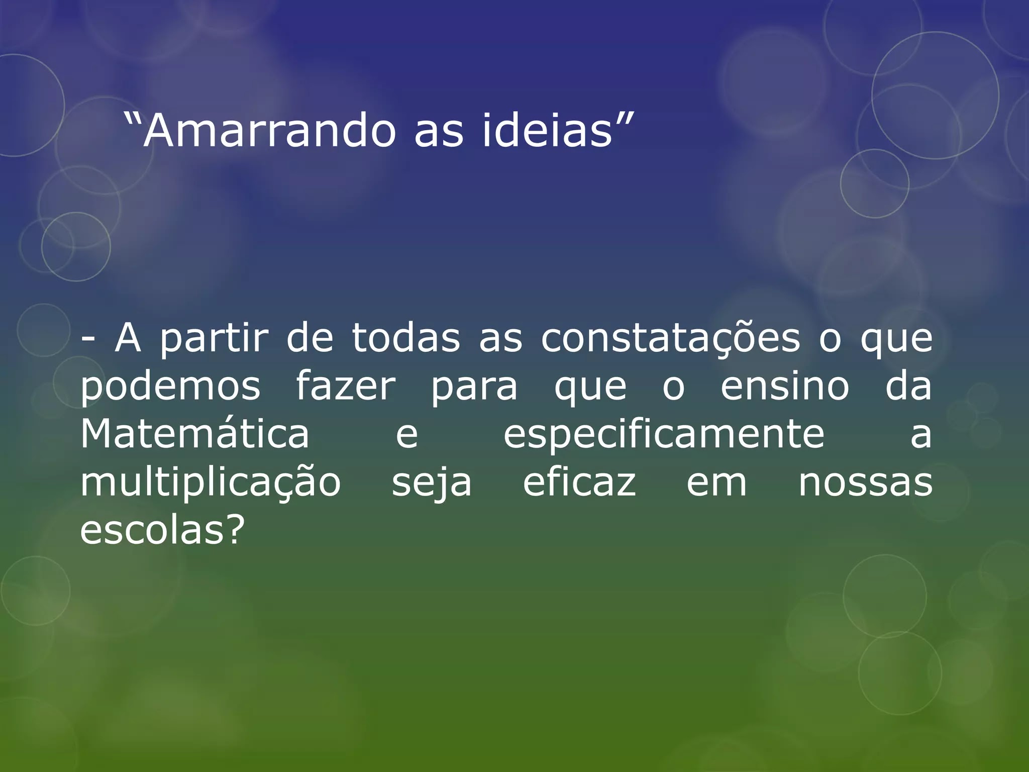 Multiplicação exercícios