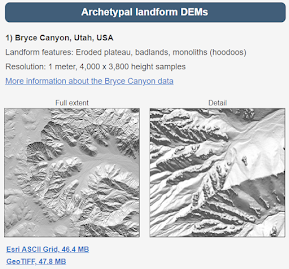 Bryce Canyon DEM download
