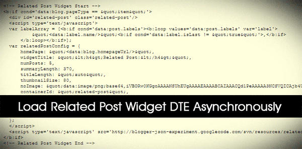 Asynchronous JS Related Posts DTE