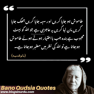 Bano Qudsia Quotes in Urdu