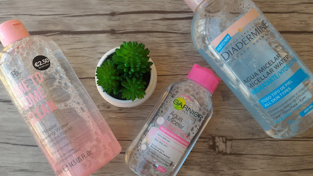 Rutina Facial - Aguas Micelares de Primark, Garnier y Diadermine