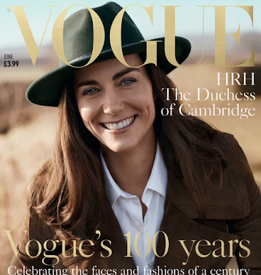 The Duchess of Cambridge on the Vogue cover. Photograph: Josh Olins/PA