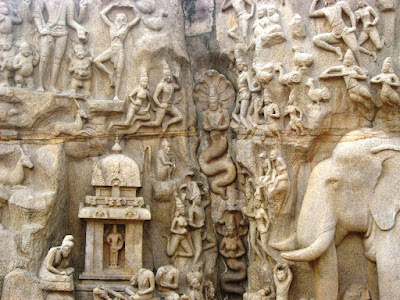 Is that Ganges coming down to Earth? Arjuna's Penance, Mahabalipuram