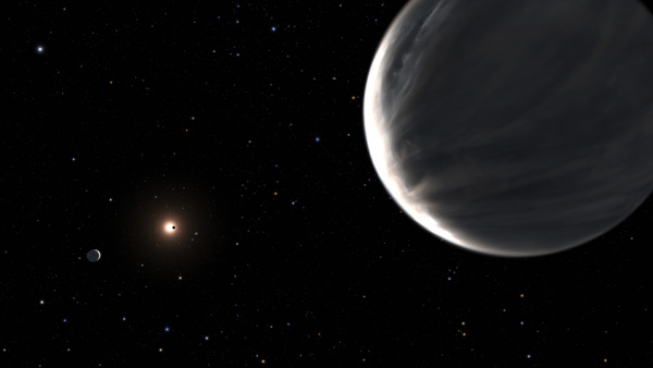 An artist's concept of the Kepler-138 planetary system.