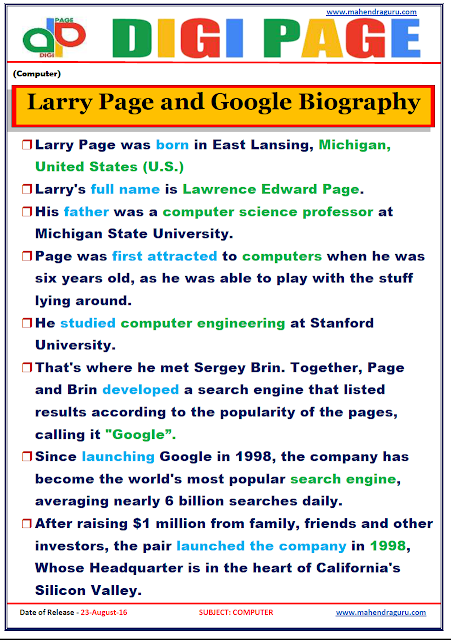 Digi Page-Google Biography