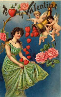 romantic Vintage valentine's day card