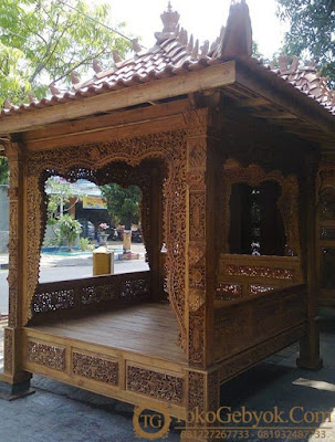 Gazebo Jati Gebyok Ukir Jepara