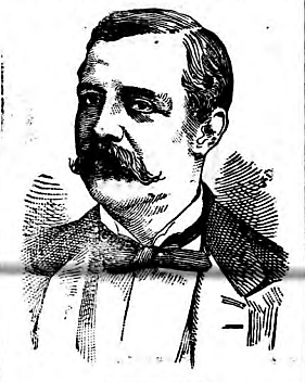 Engraving of American journalist Marvin R. Clark