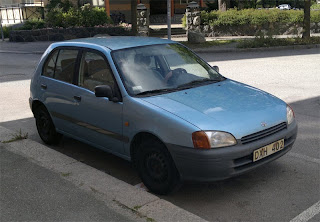 View from the Front of the Toyota Starlet EP91.