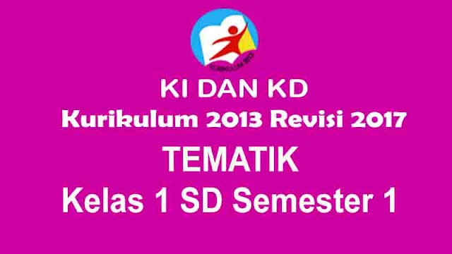 KI dan KD Kelas 1 SD Kurikulum 2013 Revisi 2017