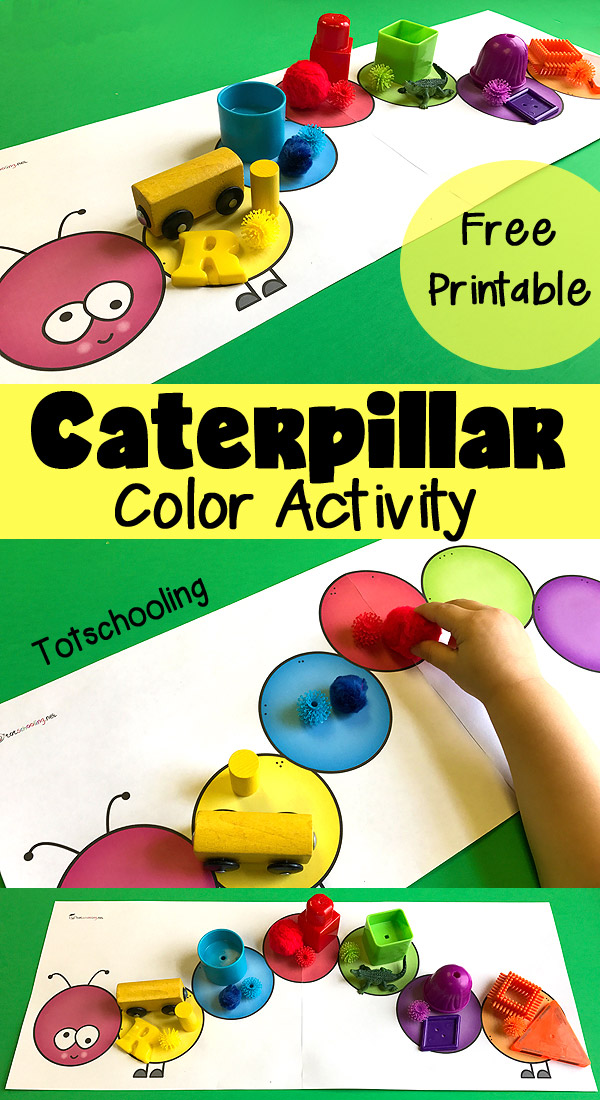  with toys and objects from around your house Caterpillar Color Matching & Sorting for Toddlers