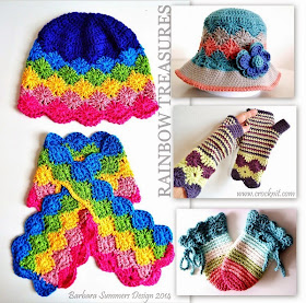 crochet patterns, hats, sunhats, mittens, fingerless, scarf, keyhole,