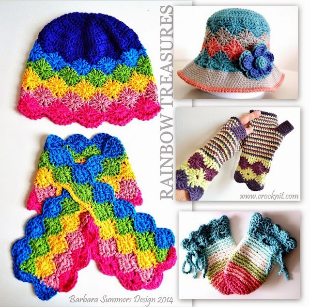 crochet patterns, hats, sunhats, mittens, fingerless, scarf, keyhole,