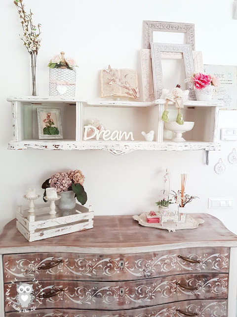 prima e dopo con Decora Facile chalk paint, shabby chic