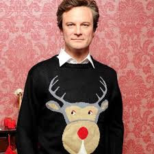 Colin Firth in reindeer jumper from the film Bridget Jones's Diary in 2001