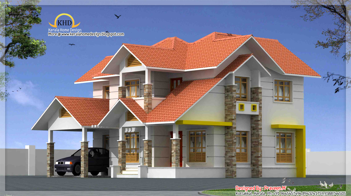 Beautiful Duplex house elevation - 2106 Sq. Ft - Kerala home ...