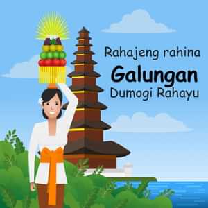 desain ucapan selamat hari raya galungan