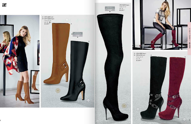 Catalogo de botas altas Andrea