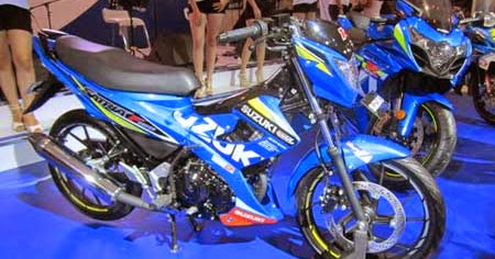 Gambar Motor Satria FU 2015 Striping MotoGP Livery 