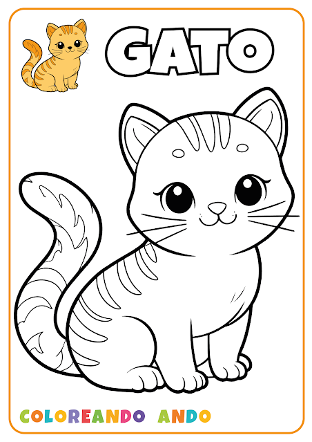 Dibujo para colorear de Gato