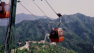  Cable car ride at Mutianyu